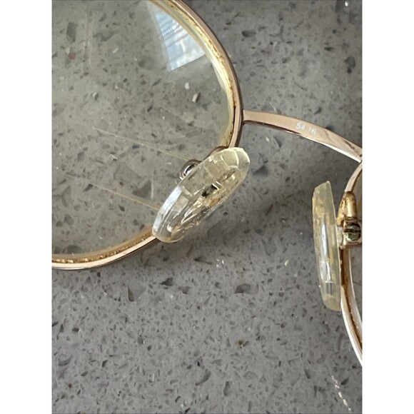 La Strada Eyeglasses Frames ONLY 118 0N3S Gold Metal 54-16-140 Full Rim pink - Picture 12 of 14